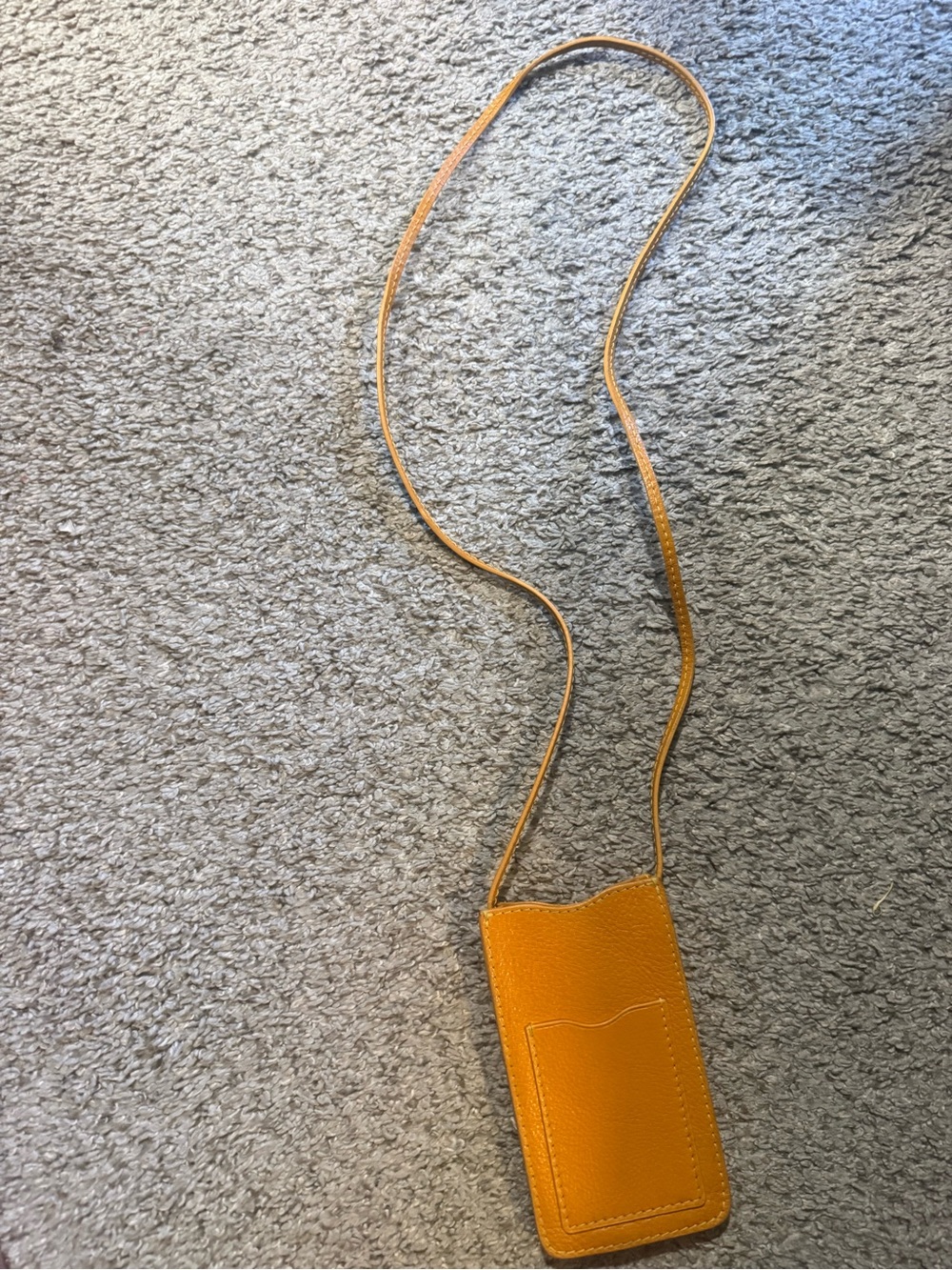 Stylish Mustard Yellow Crossbody Phone Pouch